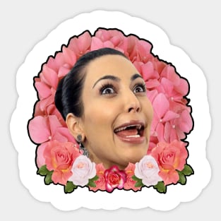 Kim K Floral Sticker